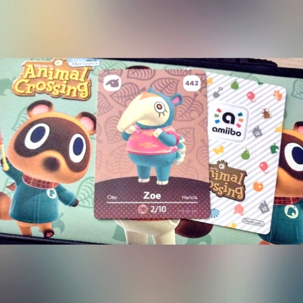 *5/$5 Zoe Amiibo Card Animal Crossing Nintendo Girl Boy Men Women Teen